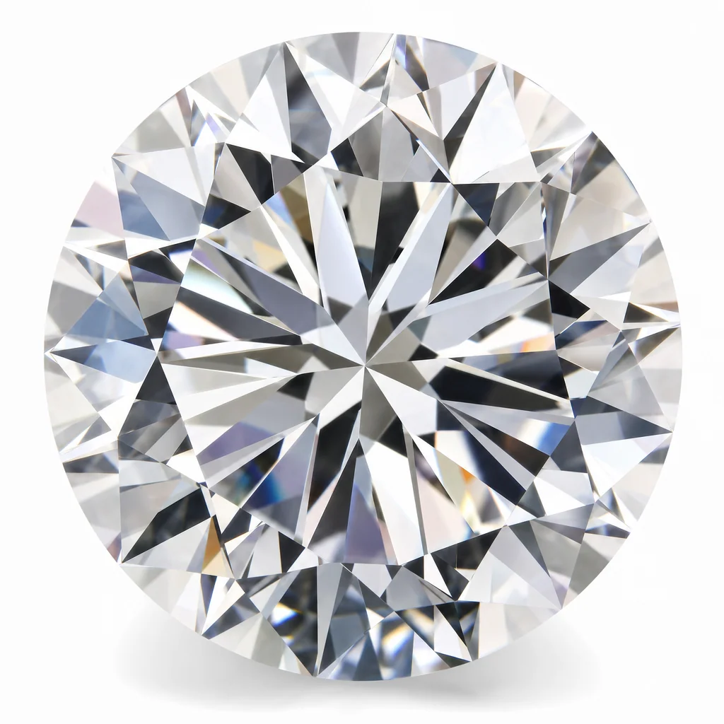 White diamond round